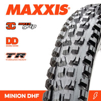 Thumbnail for Maxxis Tyre Minion DHF 29 X 2.50 WT 3C Grip Dd TR Fold 120X2TPI