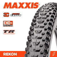 Thumbnail for Maxxis Tyre Rekon + 27.5 X 2.80 Plus 3C Terra EXO+ TR Fold 60TPI E-25