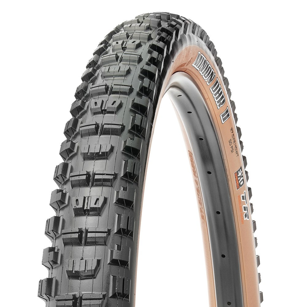 Maxxis Tyre Minion DHR II 27.5 X 2.40 WT EXO TR Tanwall Fold 60TPI E-25