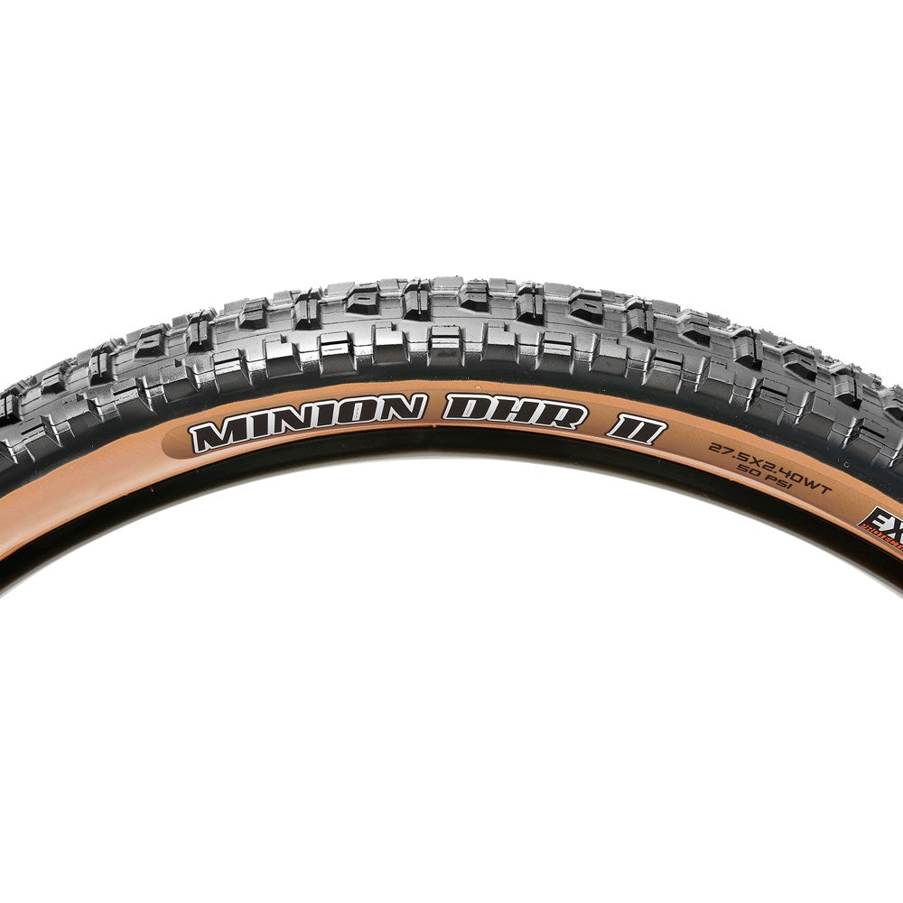 Maxxis Tyre Minion DHR II 27.5 X 2.40 WT EXO TR Tanwall Fold 60TPI E-25