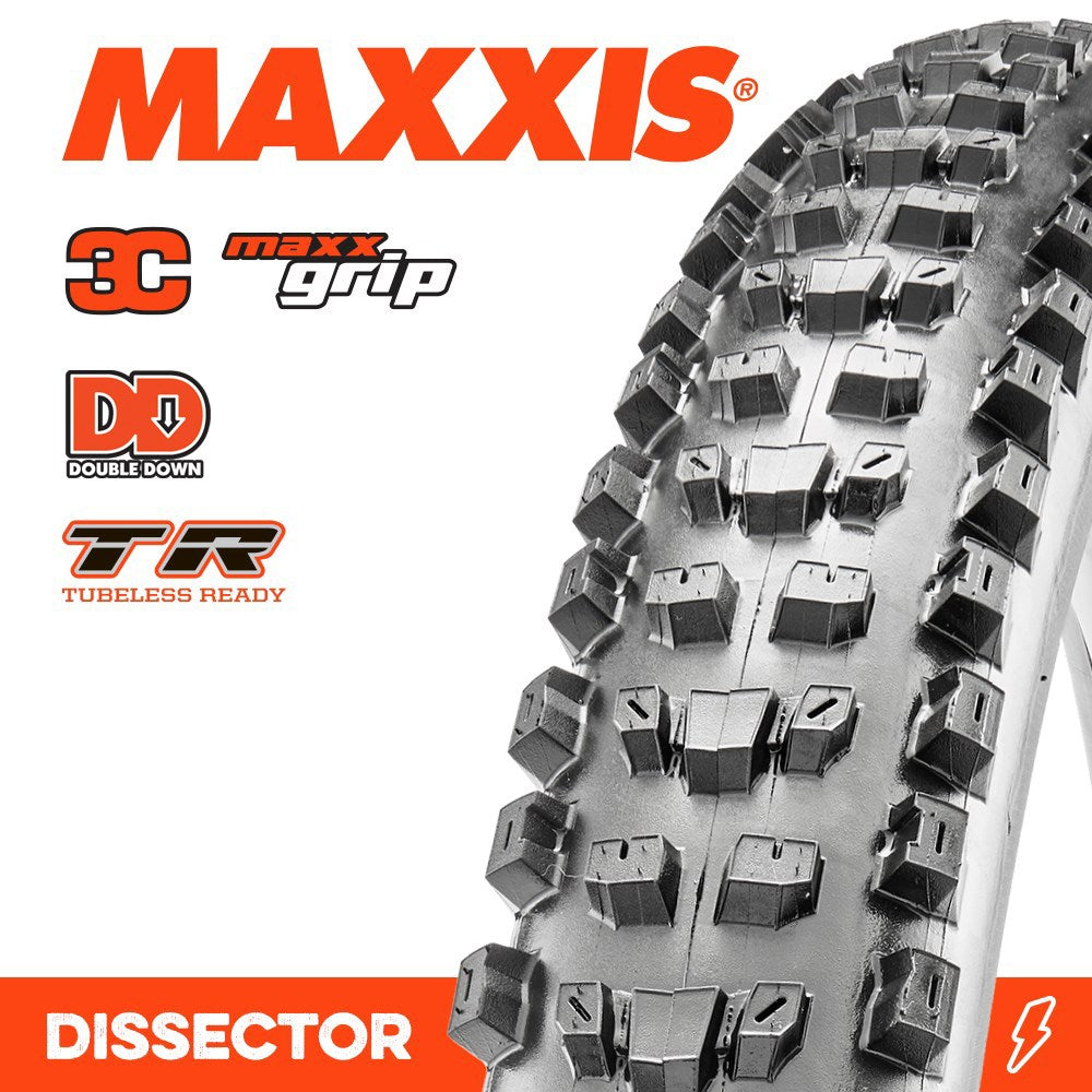 Maxxis Tyre Dissector 29 X 2.40 WT 3C Grip Dd TR Fold 120X2TPI E-25