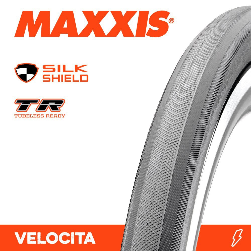 Maxxis Tyre Velocita 700 X 40C Silkshield TR Fold 60TPI