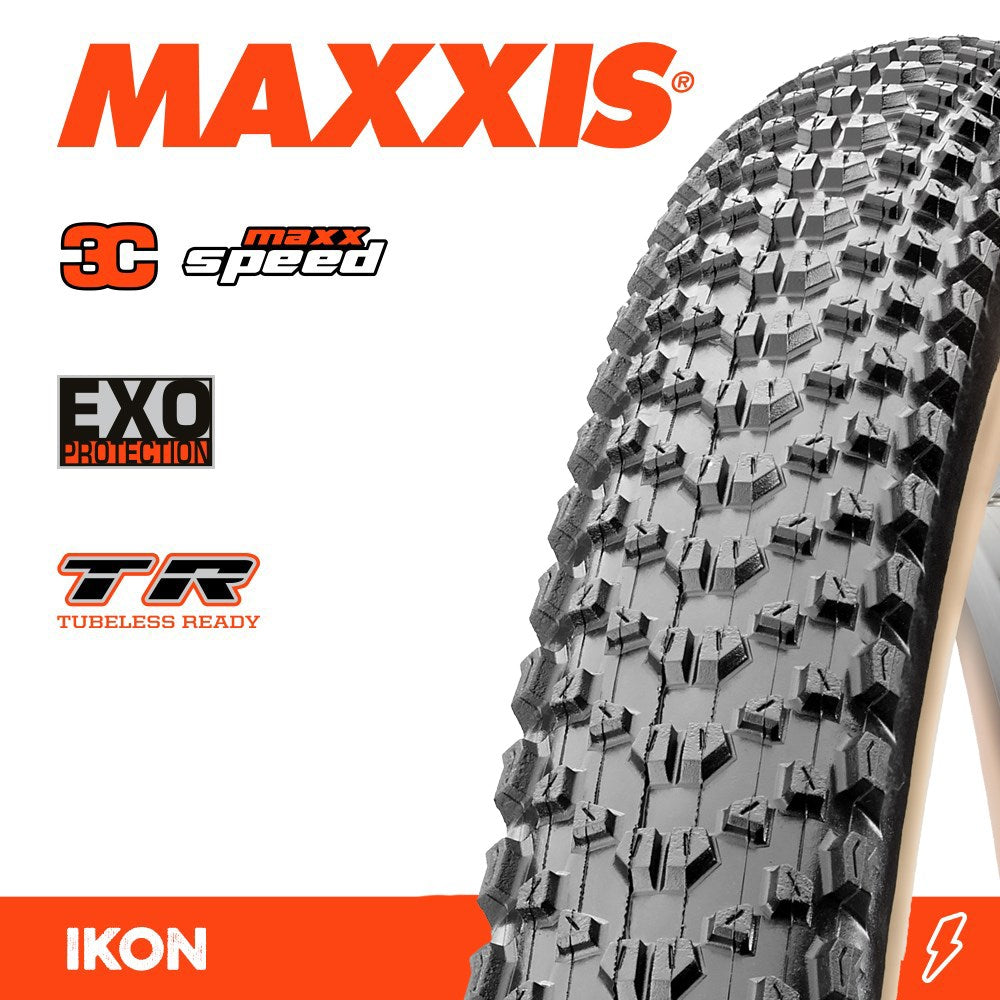 Maxxis Tyre Ikon 29 X 2.20 3C Speed EXO TR Tanwall Fold 60 TPI E-25