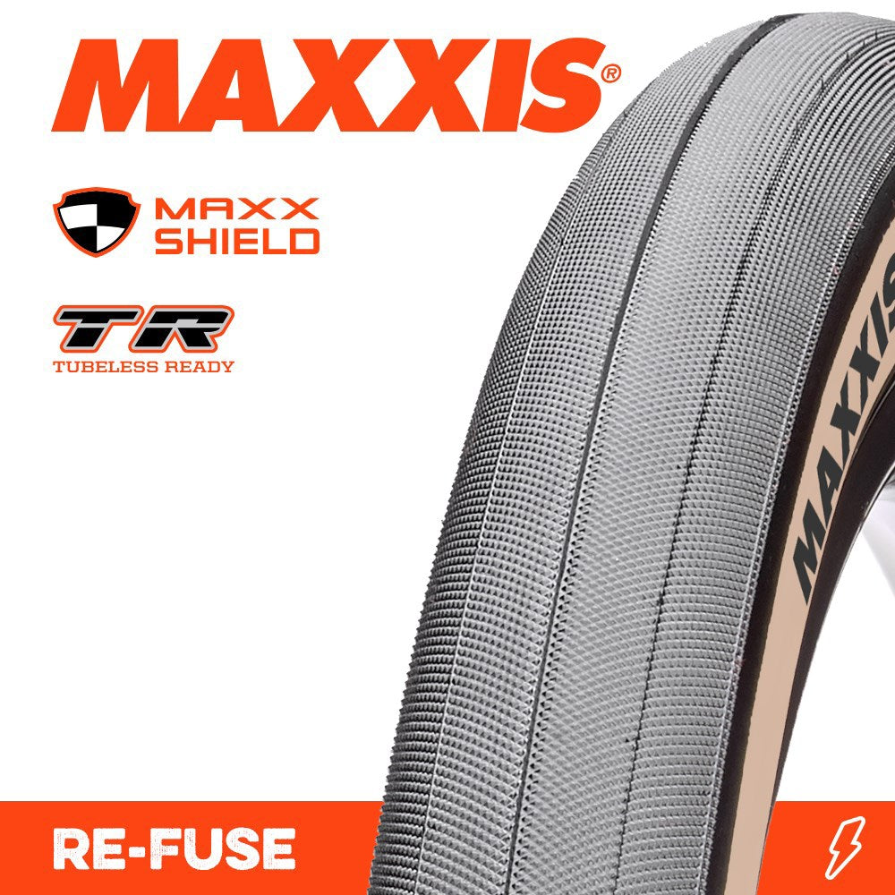 Maxxis Tyre Re-Fuse 700 X 32C MaxxShield TR Tanwall Carbon Fold 60TPI