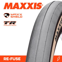 Thumbnail for Maxxis Tyre Re-Fuse 700 X 32C MaxxShield TR Tanwall Carbon Fold 60TPI