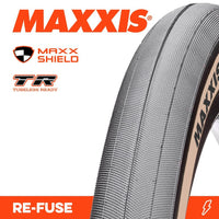 Thumbnail for Maxxis Tyre Re-Fuse 700 X 40C MaxxShield TR Tanwall Fold 60 TPI