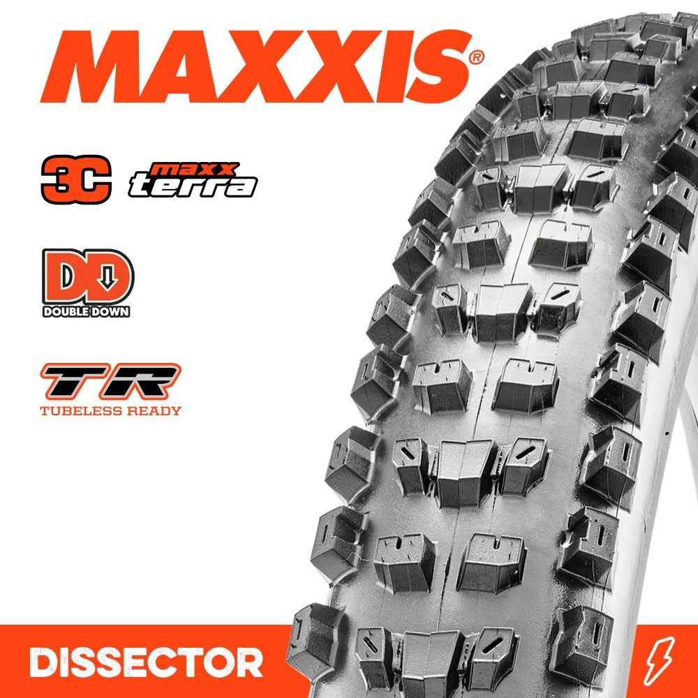 Maxxis Tyre Dissector 29 X 2.40 WT 3C Terra Dd TR Fold 120X2TPI E-25