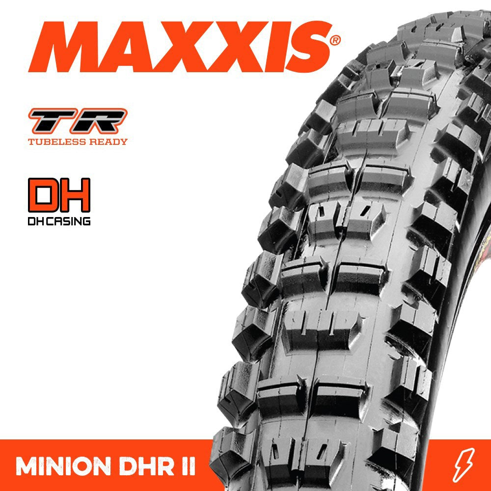 Maxxis Tyre Minion DHR II 29 X 2.40 WT Bikepark DH TR Wire 60X2TPI E-25