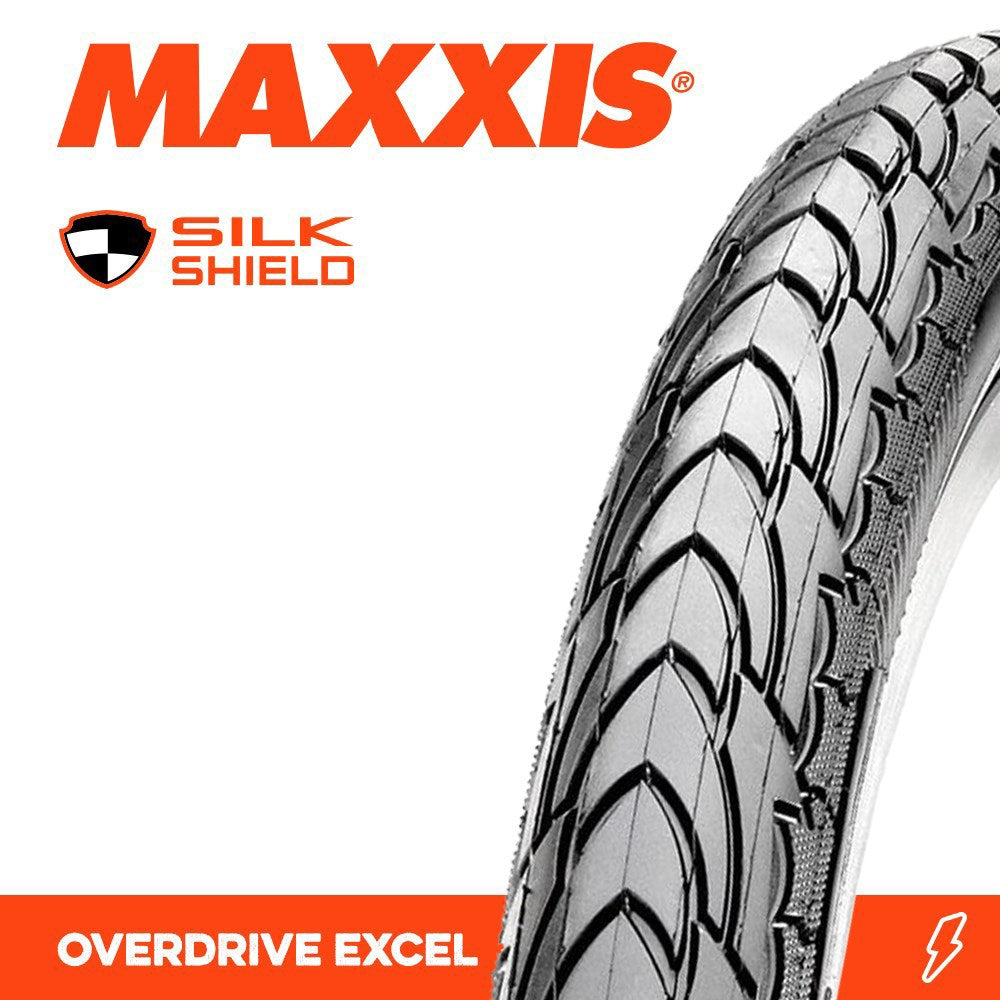 Maxxis Tyre Overdrive Excel 700 X 35C Silkshield Wire 60TPI