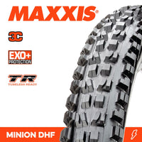 Thumbnail for Maxxis Tyre Minion DHF 27.5 X 2.50 WT 3C Grip EXO+ TR Fold 60TPI E-25