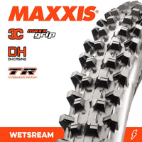 Thumbnail for Maxxis Tyre Wetscream 27.5 X 2.50 3C Grip DH TR Fold 60X2TPI E-25