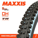 MAXXIS - High Roller III 27.5 x 2.40 3CG DH TR Fold 60X2TPI E-25 - Replaced By TB00779500