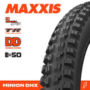 MAXXIS - Minion Dhx 29 x 2.50 3CG DD TR - Fold 120X2TPI E-50