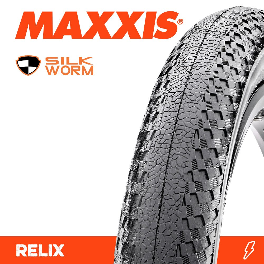 Maxxis Tyre Relix 20 X 1.75 Silkworm Fold 120TPI