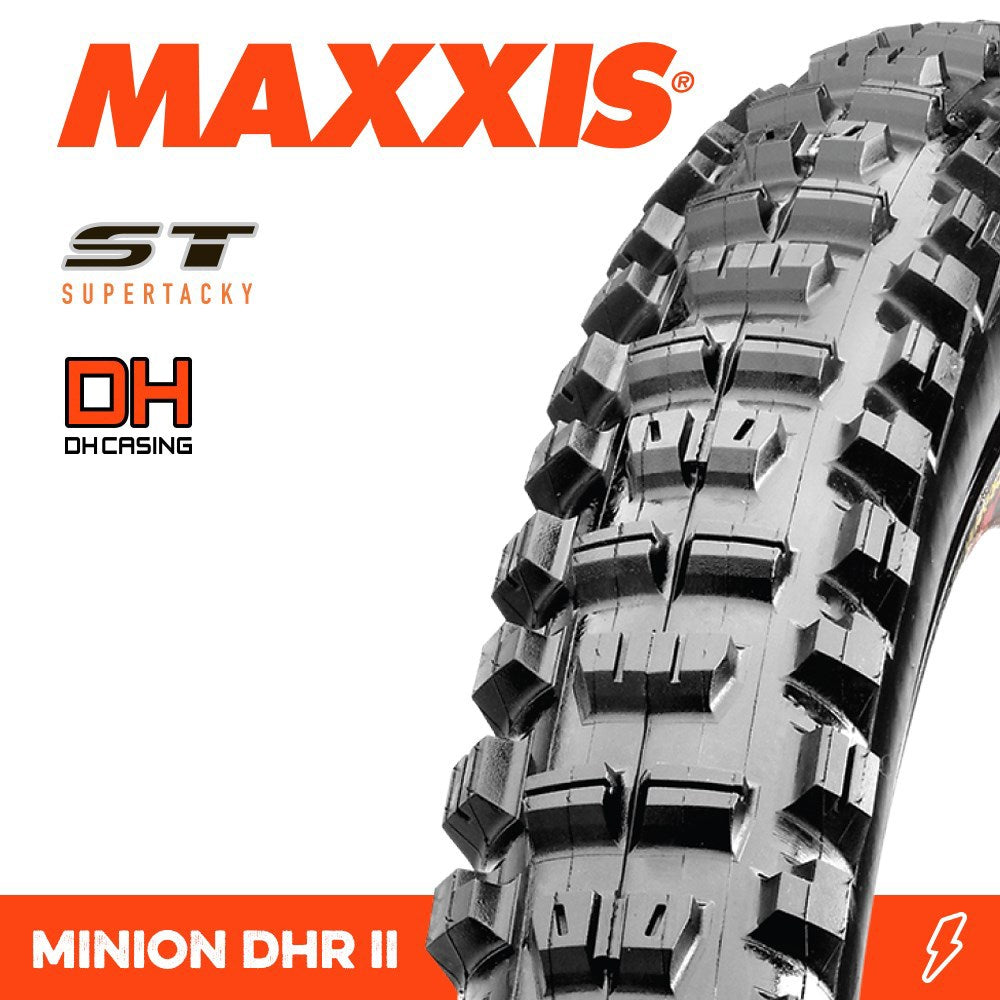 Maxxis Tyre Minion DHR II 26 X 2.40 DH ST Wire 60X2TPI E-25