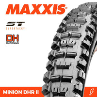 Thumbnail for Maxxis Tyre Minion DHR II 26 X 2.40 DH ST Wire 60X2TPI E-25