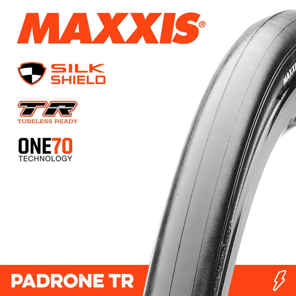 Maxxis Tyre Padrone TR 700 X 23C Silkshield TR Fold 170TPI – Jetty