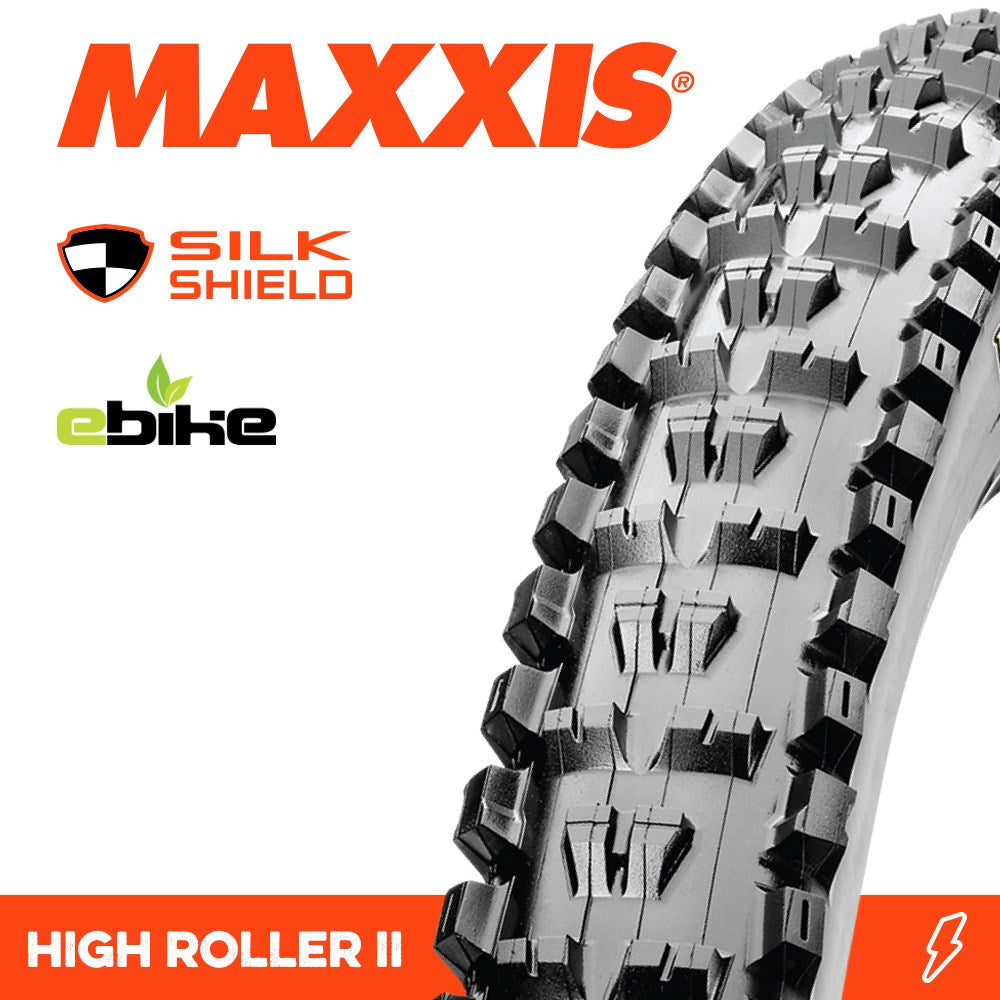 Maxxis Tyre High Roller II 27.5 X 2.40 Silkshield E-Bike Fold 60TPI E-50