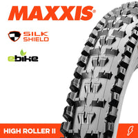 Thumbnail for Maxxis Tyre High Roller II 27.5 X 2.40 Silkshield E-Bike Fold 60TPI E-50