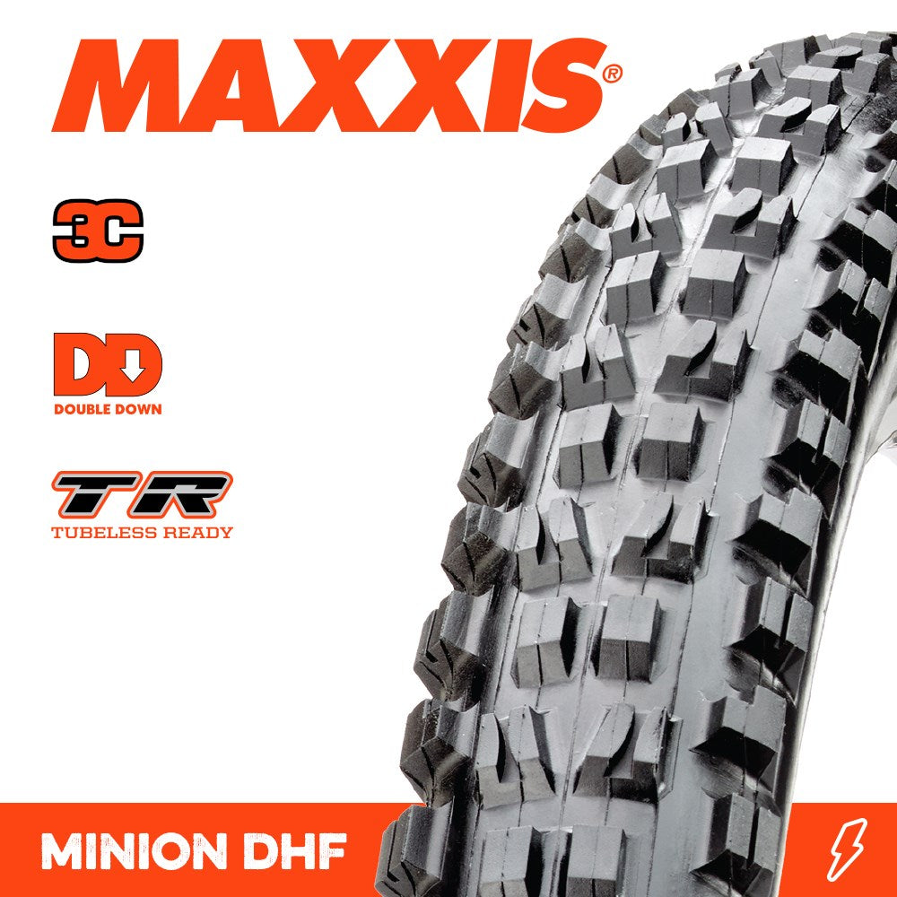 Maxxis Tyre Minion DHF 29 X 2.50 WT 3C Terra TR Dd Fold 120X2TPI E-25