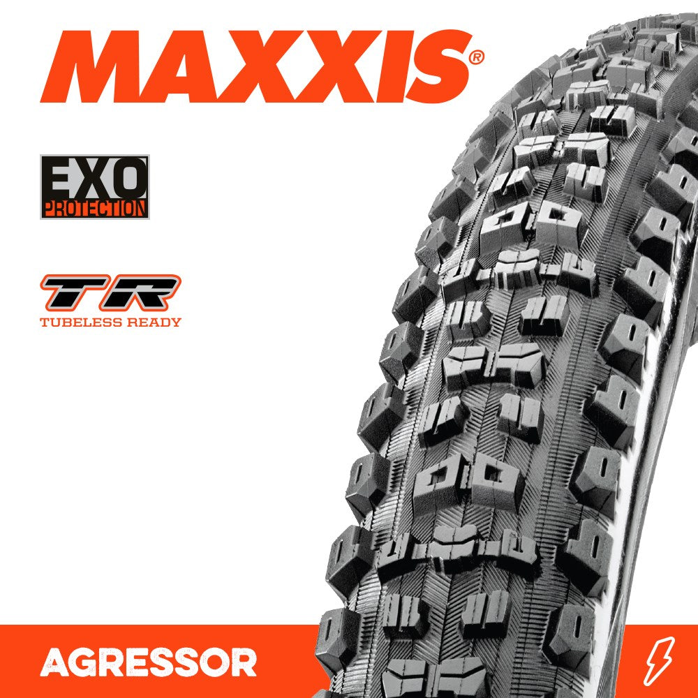 Maxxis Tyre Aggressor 29 X 2.50 WT EXO TR Fold 60TPI E-25