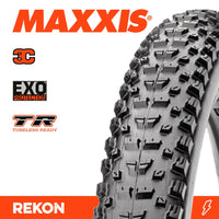 Thumbnail for Maxxis Tyre Rekon 29 X 2.25 3C Speed EXO TR Fold 120TPI E-25