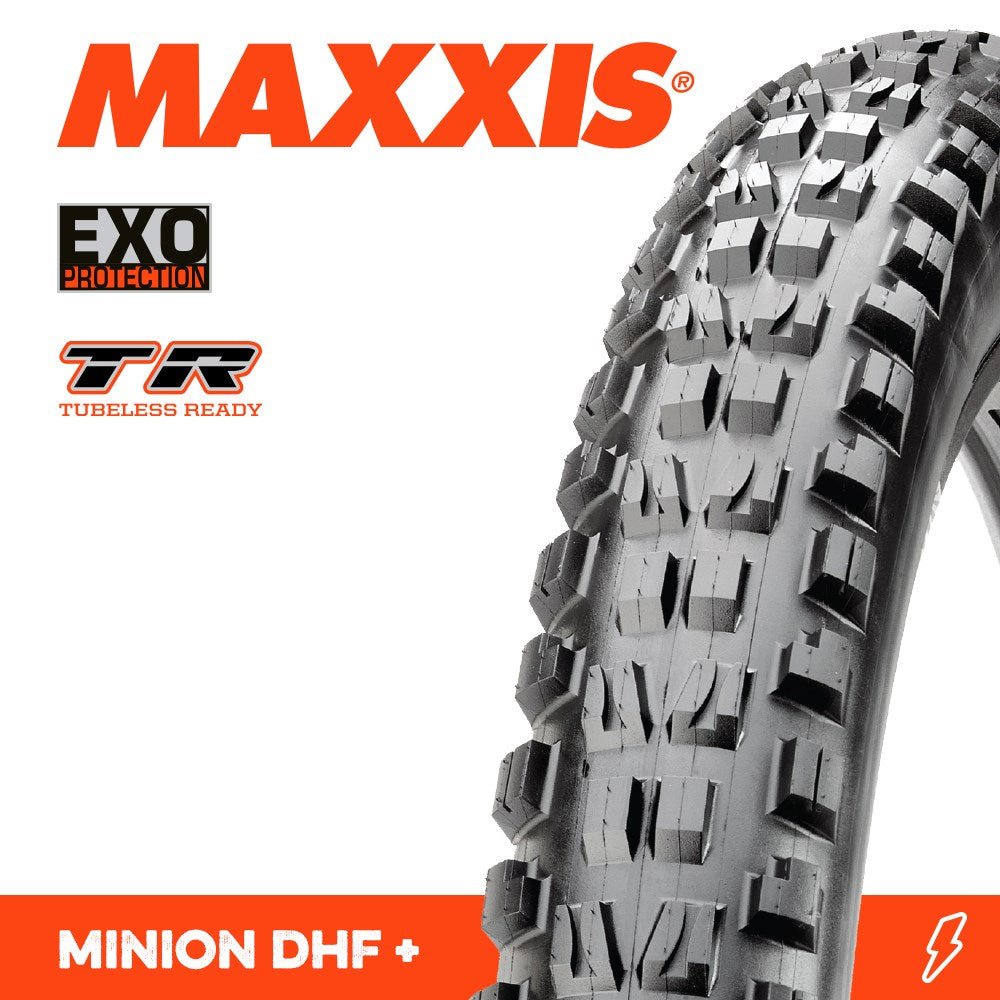 Maxxis Tyre Minion DHF 27.5 X 2.80 Plus EXO TR Fold 60TPI E-25