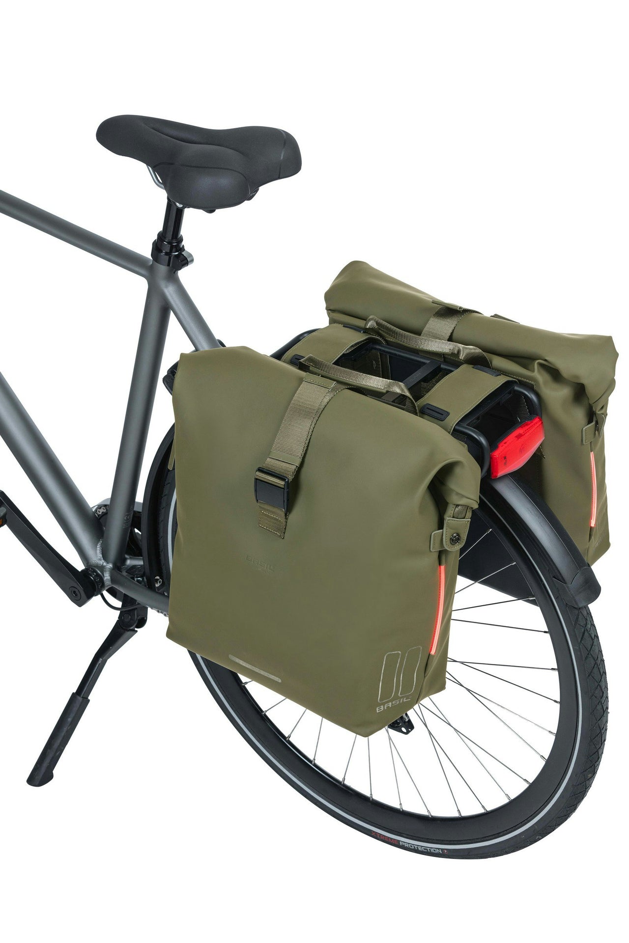 Basil SoHo Double Bag Nordlicht Moss Green 41L