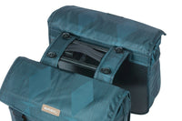 Thumbnail for Basil Elegance Double Pannier Bag MIK 40-49L Estate Blue