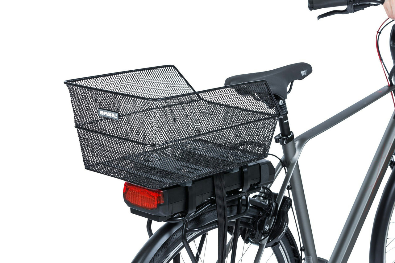 Basil Cento Rear Basket Wsl Black