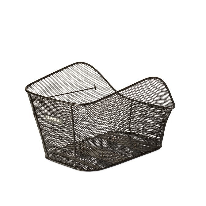 Basil Icon Large Rear Basket Black