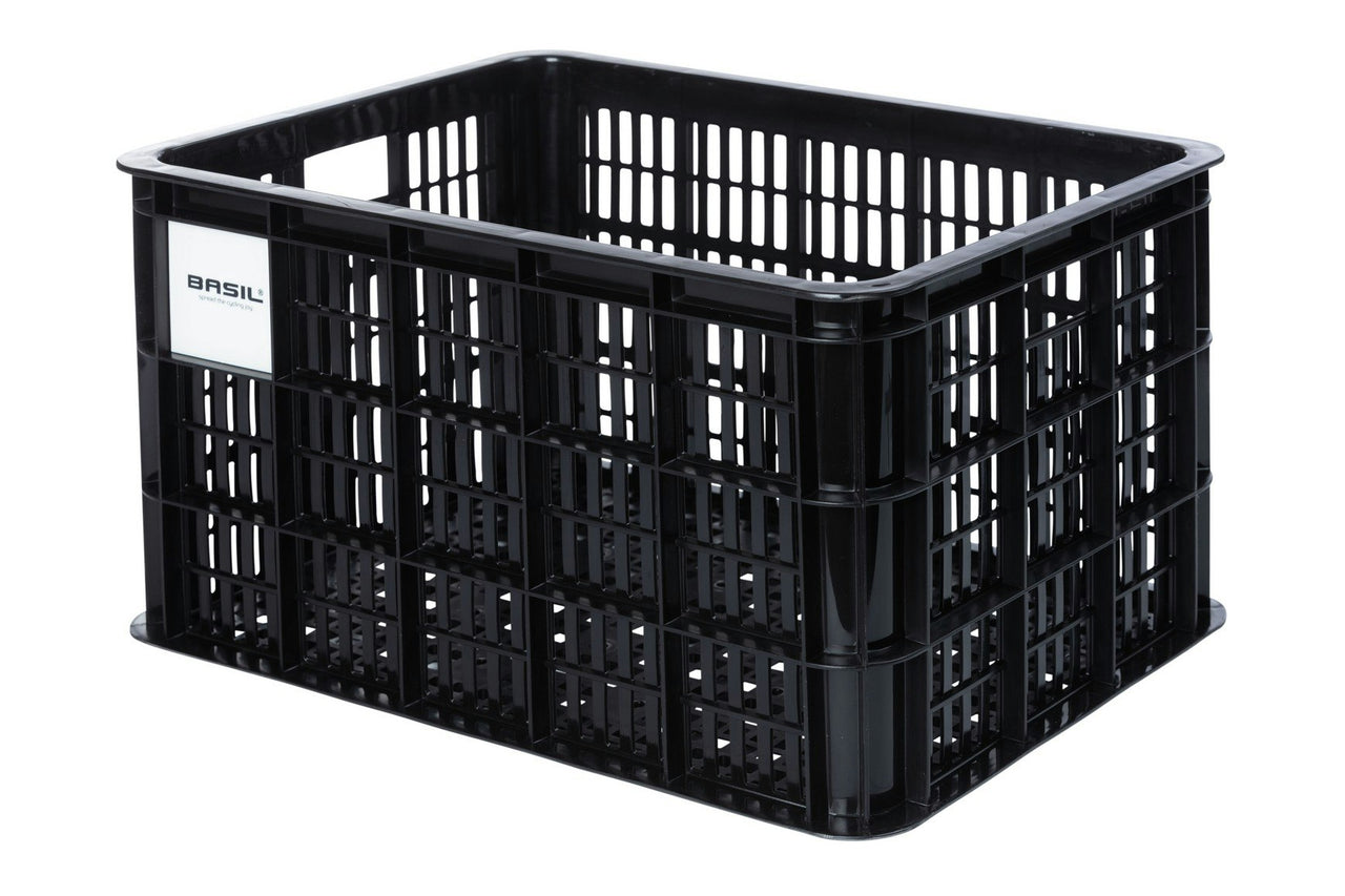 Basil Bicycle Crate Large 40L Black