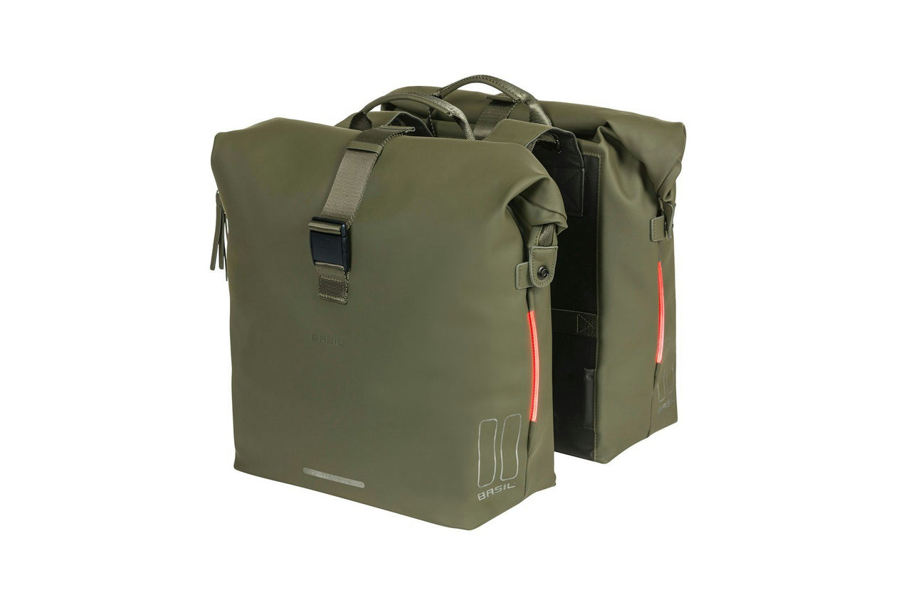 Basil SoHo Double Bag Nordlicht Moss Green 41L