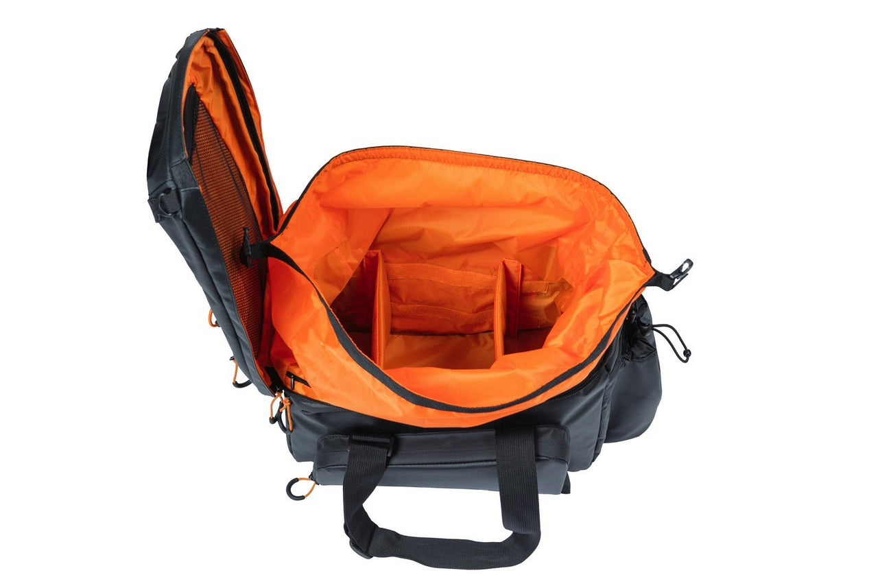 Basil Miles Tarpaulin Trunkbag XL Pro MIK 9-36 Litres Black/Orange