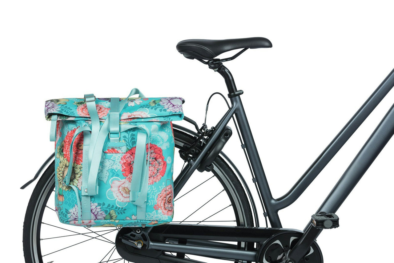 Basil Bloom Field Bicycle Shopper Bag 15-20L Blue