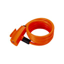 BBB CYCLING BicycleLock Quicksafe 8mm x 1500mm Coilcable Orange
