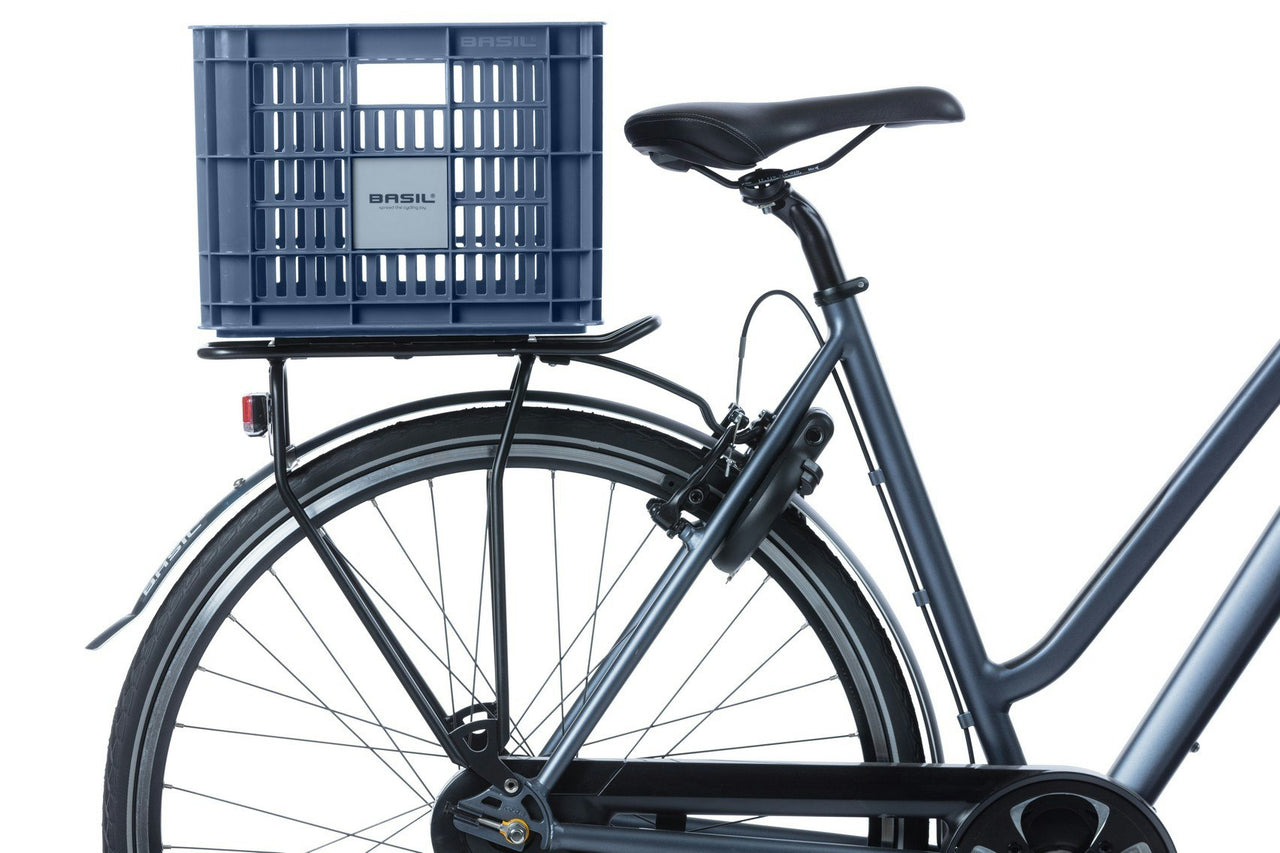 Basil Bicycle Crate Medium 29.5L Bluestone