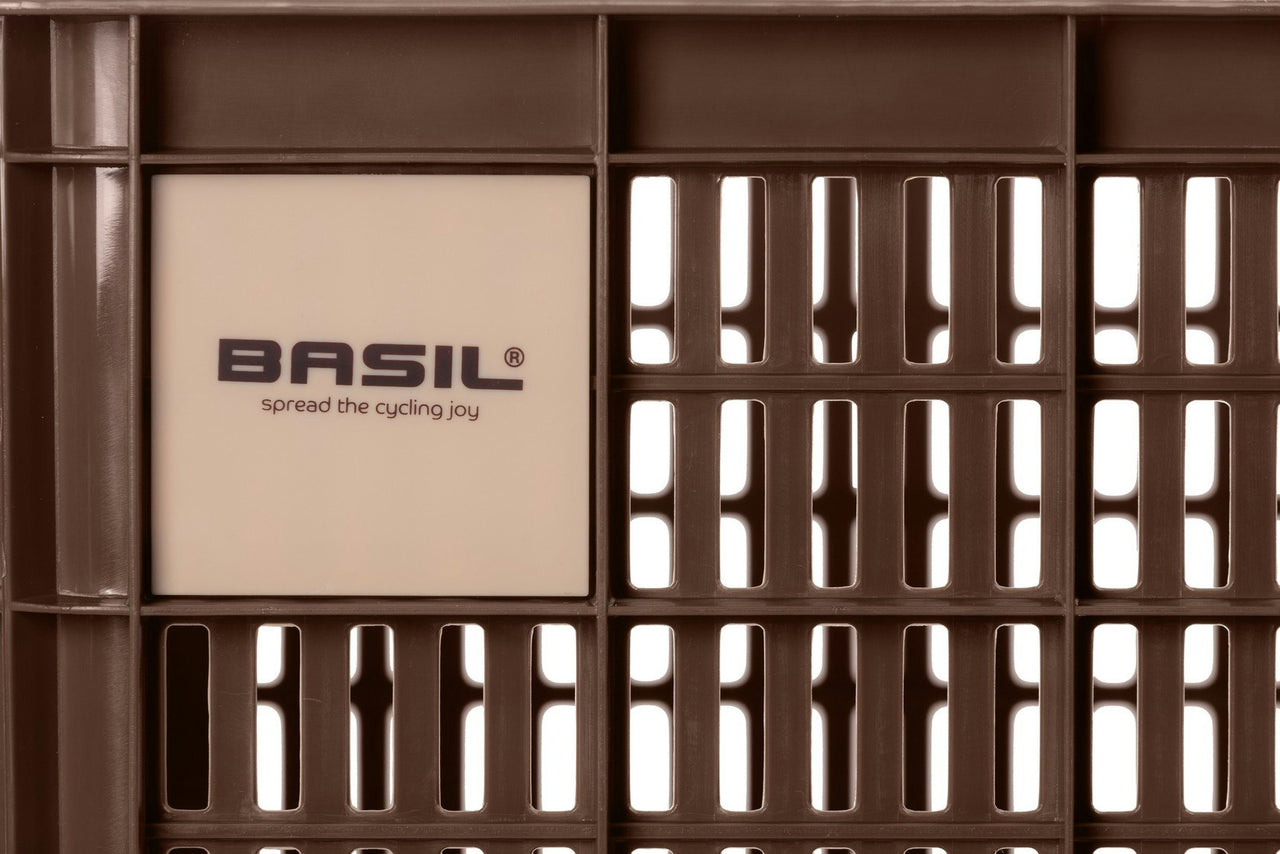 Basil Bicycle Crate Medium 29.5L Chocolate Brown