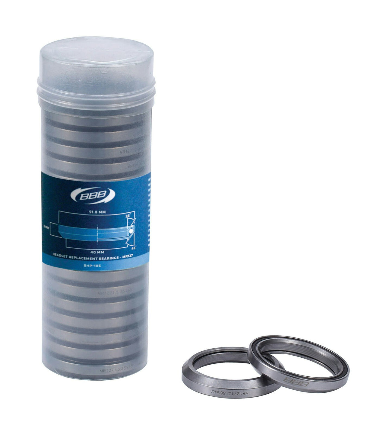 BBB Cycling Headset Replacement Bearings 36x45 MR127 (20Pc)