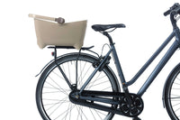 Thumbnail for Basil Buddy Bicycle Rear Basket For Pets MIK Biscotti Brown