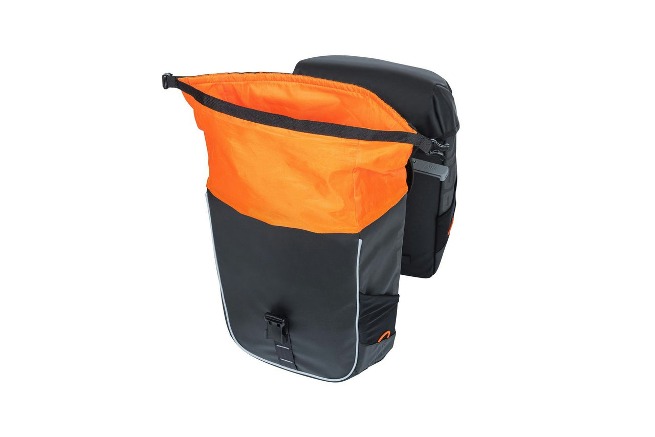 Basil Miles Tarpaulin Double Bag MIK Black Orange 34L