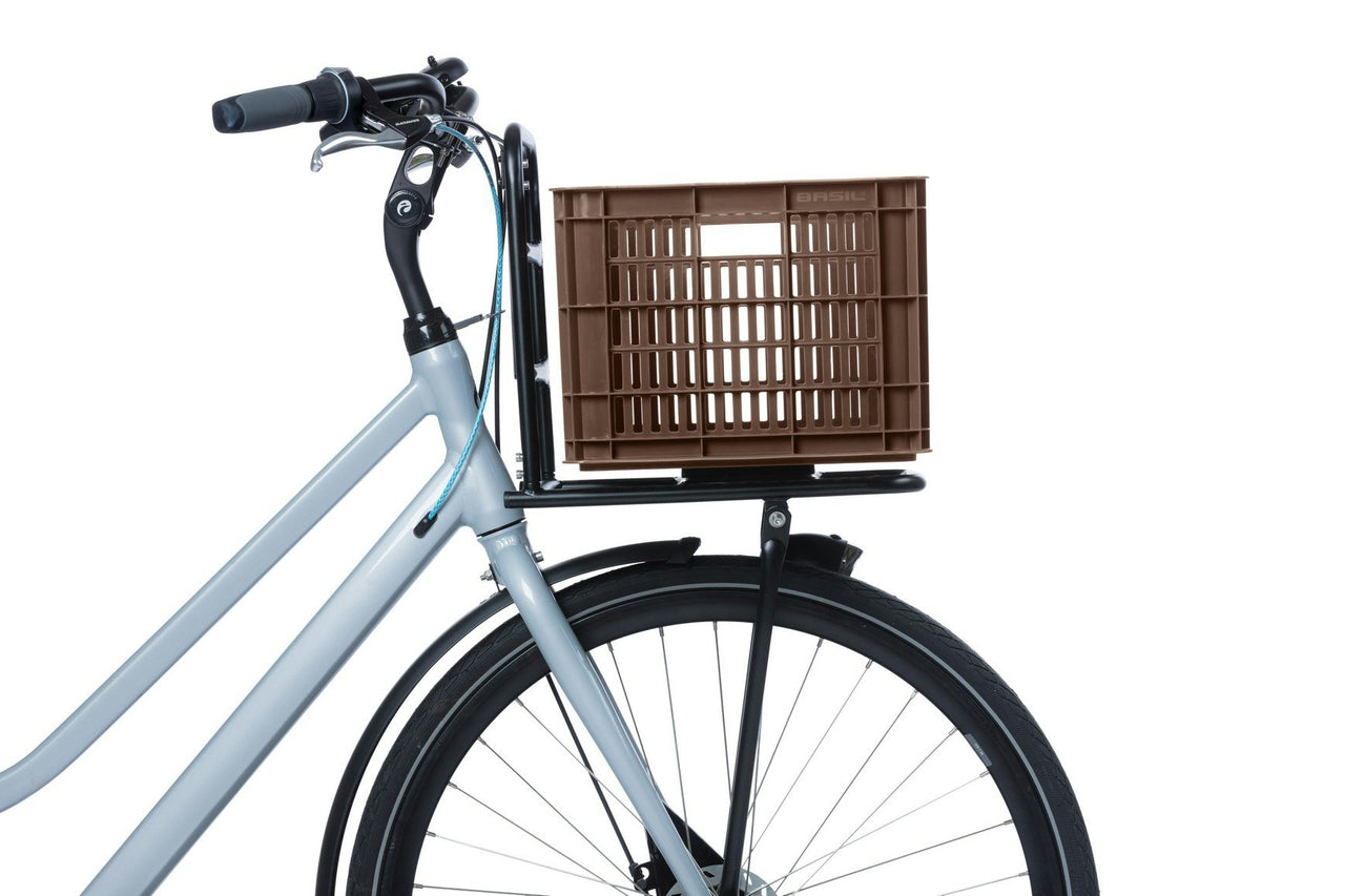 Basil Bicycle Crate Medium 29.5L Chocolate Brown