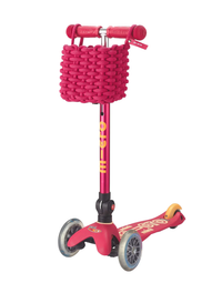 Thumbnail for Micro Woven Scooter Basket Pink