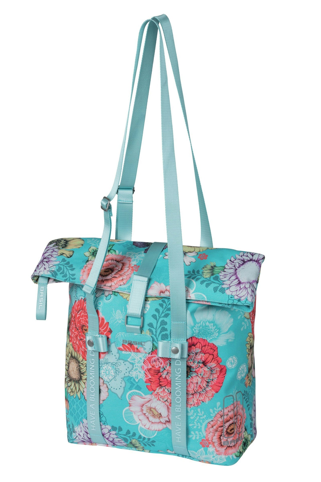 Basil Bloom Field Bicycle Shopper Bag 15-20L Blue