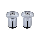 BBB CYCLING End Caps Screwon Chrome (2Pcs)