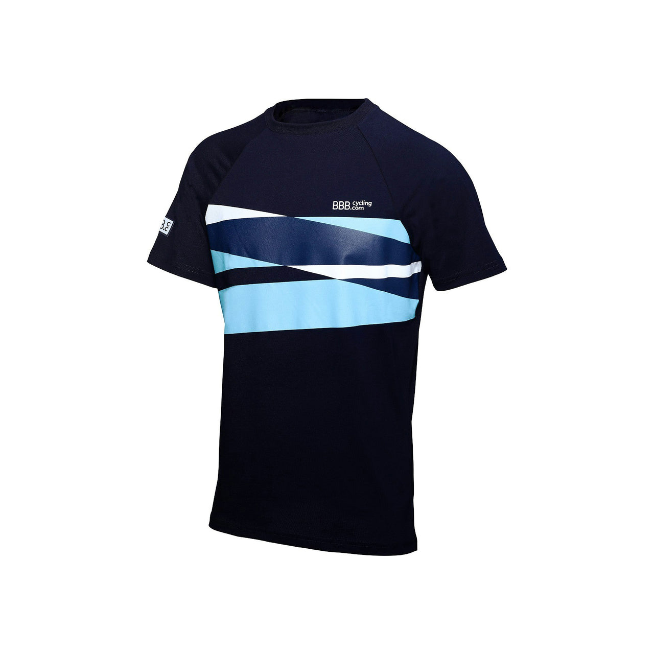 BBB Cycling Stripes T-Shirt Navy Blue 2XL