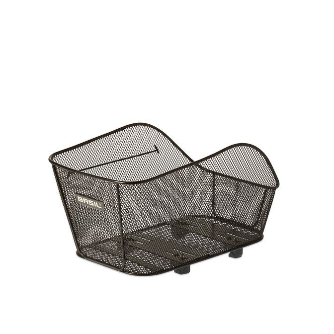 Basil Icon Medium Rear Basket Black