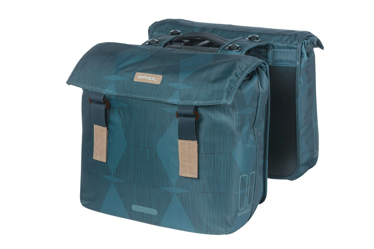 Basil Elegance Double Pannier Bag MIK 40-49L Estate Blue