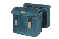 Thumbnail for Basil Elegance Double Pannier Bag MIK 40-49L Estate Blue