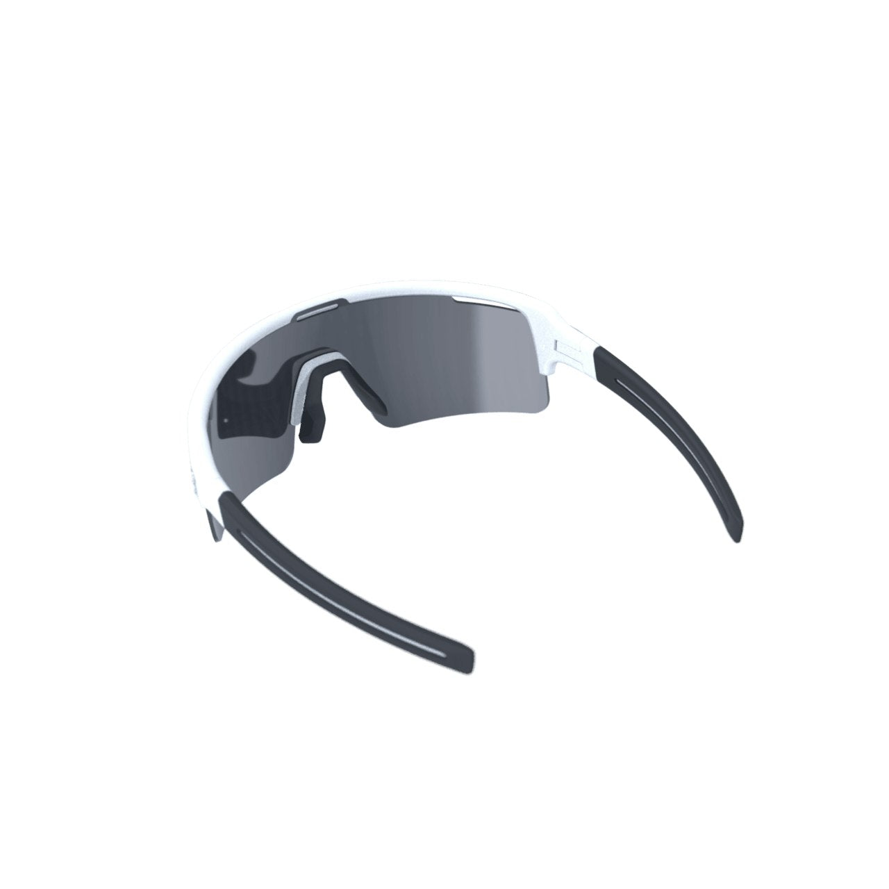 BBB Cycling Fuse Sportglasses Matt White/Black Pcsmoke Flash Mirror